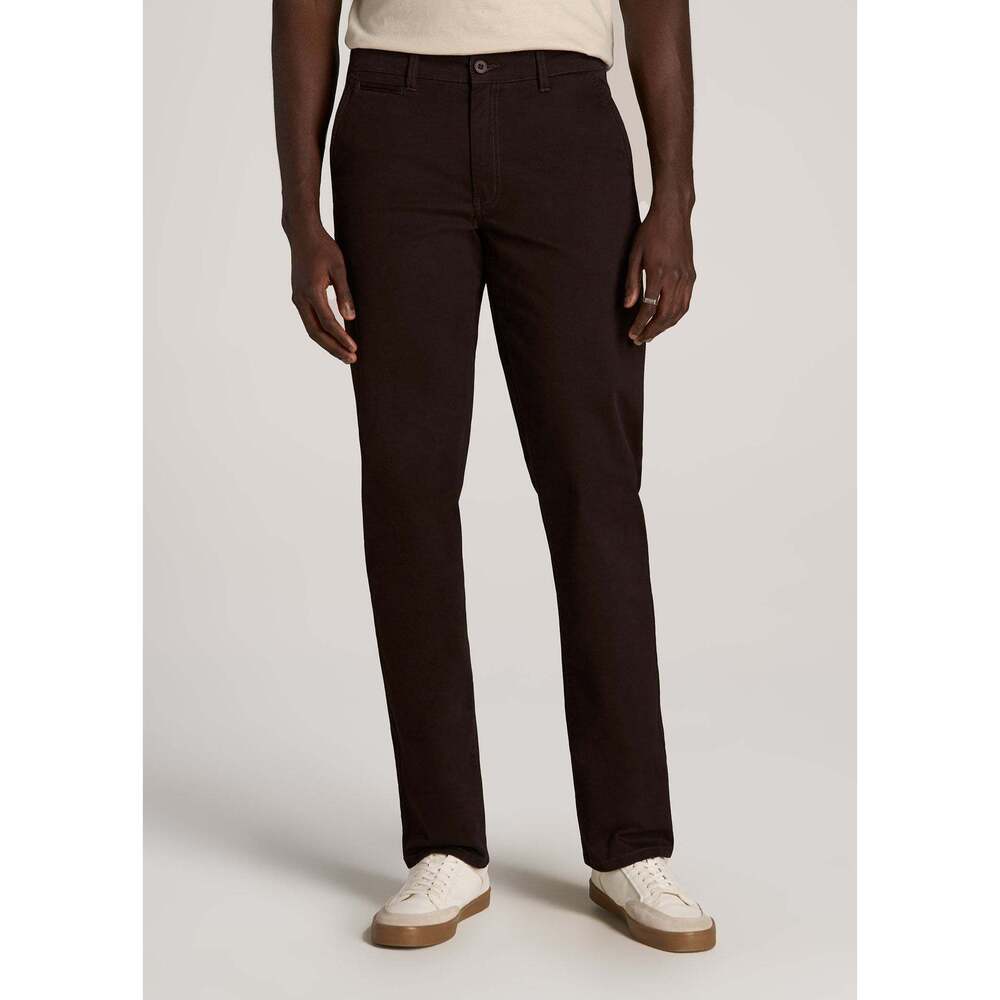 American Tall Carman TAPERED Chinos for Tall Men in Chocolate Size 2828 / 36 / C